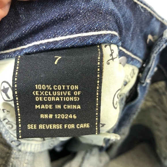 Jetset Jeans Y2K low rise Flare Sz 6 Wo's 7 Jrs Medium Blue Distressed NWT - Picture 7 of 7